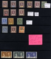 1902-49 M Range On Hagner Leaves Incl. 1902 To 1s, 1907 To 1s, 1949 UPU Sets (4), Range Of Postage Dues Etc. Cat. £430 - Sonstige & Ohne Zuordnung