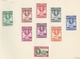 1938-57 M & U Collection On Leaves Incl. 1938 Line Perf Set To 9d & 5s M, Comb Perf Set To 5s M, Also Set (excl. 5s) FU, - Sonstige & Ohne Zuordnung