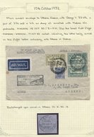 1932-33 Airmail Covers, First Flight Etc. Small Collection Written Up On Leaves Of Covers (33) With A Range Of Frankings - Sonstige & Ohne Zuordnung