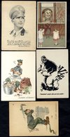 1930's-40's Propaganda Cards Incl. Somali Arab Battalion, Anti British, Comic Types, Children Dressed Up As Soldiers Etc - Autres & Non Classés