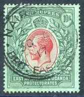 EAST AFRICA & UGANDA 1912-21 MCCA 10s Red & Green/green, VFU. 3?. 58 Cat. £350 - Autres & Non Classés