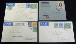 K.U.T 1934-53 First Flight Covers (4) 1934 Acceptance For SAN Madagascar Broken Hill - Mozambique (total Mail To Mozambi - Autres & Non Classés