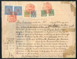 1907-22 Group Of Legal Papers (12) Such As Solicitors Scale Of Costs, Mortgage, Insurance Policy, Form Of Statutory Decl - Sonstige & Ohne Zuordnung