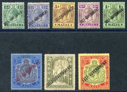 1922 MCCA Self Govt Optd Set M, SG.105/113. Cat. £350 (8) - Sonstige & Ohne Zuordnung