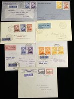 1937-40 Range First Flight Covers (7) Incl. 1937 South African AW Experimental Flight Lourenco Marques - Johannesburg On - Autres & Non Classés