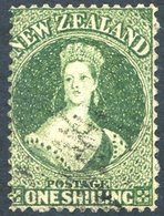 1862-64 1s Deep Green, FU With Indistinct Cancel Leaving Queen With Clear Profile, SG.13. (1) Cat. £400 - Sonstige & Ohne Zuordnung