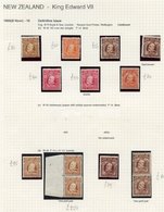 1909 KEVII M Range Defins From 1909 Nov Set With Extra Shades, Line Perf Set + Shades P.14 X 13½ (comb) 3d, 3d Vertical  - Autres & Non Classés