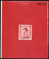 1926-34 Large Admiral Proof With Uncleared Value Tablets, Printed In Red Surfaced Paper (86 X 104mm) Numbered At Top '20 - Sonstige & Ohne Zuordnung