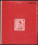 1926-34 Large Admiral Proof With Uncleared Value Tablets, Printed In Red Surfaced Paper (86 X 104mm) Numbered At Top '20 - Autres & Non Classés