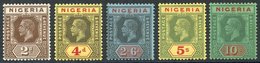 1932 Die I 2d, 4d, 2/6d, 5s & 10s, Fine M, From SG.20a/29a. Cat. £260 (5) - Autres & Non Classés