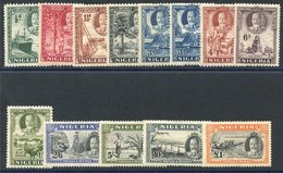 1936 Pictorial Defin Set, M Incl. Both 3d Perfs, ½d Has Tiny Thin. SG.34/45 + 38a. Cat. £375. (13) - Autres & Non Classés