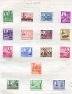 1950-61 Range On Leaves Comprising 1950 Set M, 1954 & 1961 Sets U. (47) Cat. £290 - Autres & Non Classés