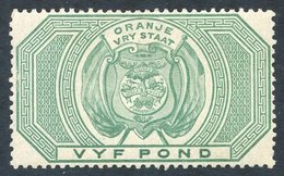 1882-86 Fiscal Stamps For Postage £5 Green, Fresh Fine M, SG.F15. (1) Cat. £250 - Sonstige & Ohne Zuordnung