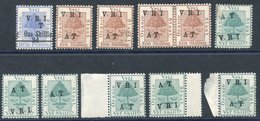 1900 VRI ARMY TELEGRAPHS 5s Green (2) Normals, Plus Two Reading AT/VRI, Also Single With VRI Omitted (minute Trace On Tw - Autres & Non Classés