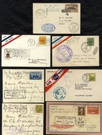 1928-41 First Flight Covers (7) Incl. 1931 Francis Chichester Flight Manila - Tokio Crashed At Katsuura With Cachet & Pi - Sonstige & Ohne Zuordnung