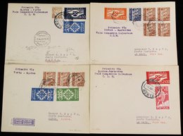 1940 First Flight Covers (4) - 1940 April 2nd Porto - Horta, Azores (30 Flown), 1940 April 7th KLM/PAA Horta - Amsterdam - Sonstige & Ohne Zuordnung