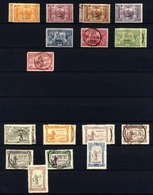 AZORES Collection On Nine Double Sided Stock Leaves, All Period With 1868/81 Imperf 50r, 20r, Reprints Unused, 80r (crea - Autres & Non Classés