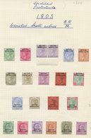 1903-60 Fine M Collection On Leaves Incl. 1903 June To 1r, 1903 Sept To 1r, 1910 KEVII ½a To 8a, Also ½a To 8a In Horizo - Autres & Non Classés