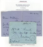 1940 Stampless Cover From The Humphrey French Correspondence To His Mother In London, With His Signature At The Top As T - Autres & Non Classés