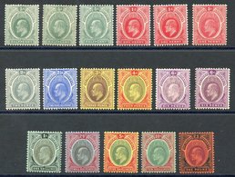 1907-11 Colours Changed MCCA Set, M Incl. Extra Shades, SG.33/44. Cat. £440. (17) - Autres & Non Classés