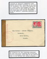 1941 (15 Mar) Envelope To Canada, Franked At 2d, Showing Brown Sealing Tape At Left Tied By Circular 'ST. KITTS/Crown/PA - Autres & Non Classés