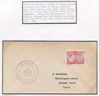 1941 Envelope To USA, Franked At 3d, Showing Fine 'ST. KITTS/Crown/PASSED BY CENSOR 3' In Black With 'SOR' Missing, Some - Autres & Non Classés