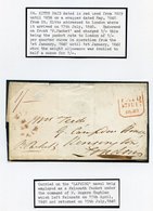 1840 (May) Entire (ex The 'Teed' Correspondence) To Twickenham, Rated '1/-' In Red, Showing Good To Fine 'ST. KITTS/PAID - Sonstige & Ohne Zuordnung