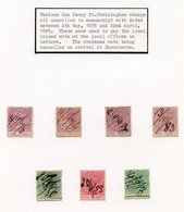 Small Group Of Loose Adhesives Comprising 1875 CC 1d Magenta (3), 1882-84 1d Dull Magenta & 1d Carmine-rose And 1886 (Ju - Autres & Non Classés