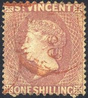 1872-75 Perf 11 To 12½ X 15 1s Lilac Rose U, Red St. Vincent C.d.s (SG.20), Clear 1981 PF Of SA Cert. Cat. £350. - Autres & Non Classés