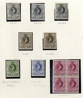 1937-49 KGVI Collection On Leaves From 1937 Coronation Set M, 1938 Definitive Set Plus Most Listed Shade Variations, Als - Autres & Non Classés