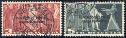 1950 (United Nations) 3f & 5f, Both VFU, SG.LU18/19. (2) Cat. £400. - Autres & Non Classés