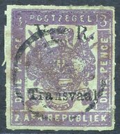 1877-79 Wide Roulette 6½ 3d Mauve/green Used Copy With Roulettes On All Sides, Tiny Crease And Oil Marks From Cancellati - Sonstige & Ohne Zuordnung