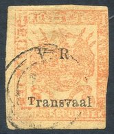 1879 1d Red/yellow Imperf With Small 'T' Variety, Fine U, Three Large Margins, Just Cut Into On Fourth At Lower Right, S - Autres & Non Classés