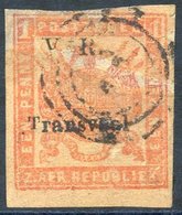 1879 Imperf 1d Red/yellow With Small 'T' Variety, Used (slight Thinning), SG.147a. (1) Cat. £250 - Autres & Non Classés