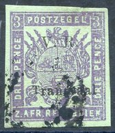 1879 Imperf 3d Mauve Green With Small 'T' Variety, Large Margins, Nicely Used, SG.148a. Scarce. (1) Cat. £130 - Sonstige & Ohne Zuordnung