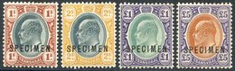 1903 Set Of Four To £5 Ovpt SPECIMEN, Fresh, SG.256/9. (4) Cat. £275 - Autres & Non Classés