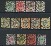 1904-09 Complete Set Of Thirteen To £1 (plain Paper), Each Superb U With Almost Full Strikes Of Johannesburg Double Ring - Autres & Non Classés