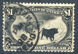 1898 Omaha $1 Black, C.d.s. Used Example, SG.298. (1) Cat. £750 - Sonstige & Ohne Zuordnung