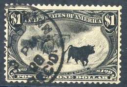 1898 Omaha $1 Black, C.d.s. Used Example, SG.298. (1) Cat. £750 - Autres & Non Classés