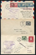 1918-26 Range Of Cacheted Airmail Covers. Noted - Alan Cobham Demonstration Flight, New York To Washington Initialled By - Autres & Non Classés