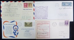 1932-45 First Flight Covers (4) From 1932 Women's Refuelling Endurance Record Flight Valley Stream N.J, Pilot Signed Tha - Andere & Zonder Classificatie