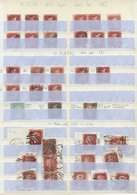 1850's-60's Range Of 1d Stars With Inverted Wmks (12), 1d Plates With Inverted Wmks (8), Large Crown P.14 'P Converted T - Other & Unclassified