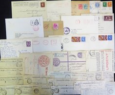 GB MISCELLANY 1916 Registered 'weekend Telegram' E And Contents, Various PO Receipts 1870's-1970 Incl. MP's Redirected M - Otros & Sin Clasificación