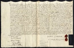 1648 (Dec 1) Indenture Concerning A House & Land, Agreed Between Samuel Bridger Of Gloucester, Gentleman, And Edward Har - Sonstige & Ohne Zuordnung