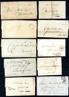 1796-1858 Pre-stamp Or Stampless Covers Incl. Tombstones, Handstruck 1 & 2, Mileage Marks Incl. 1806 Manchester, 1827 We - Autres & Non Classés