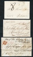 LANCASHIRE 1796-1840 Range Of 14 Covers & Singles Front Incl. 1796 Liverpool Horseshoe, 1805 Bolton Mileage, 1827 Oval P - Other & Unclassified
