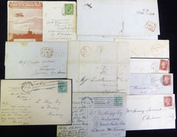 LONDON Miscellany Incl. 1839-40 Uniform 4d Post Pair Of Local Letters At 1d Or 2d, 1815 EL To Portugal With Fine Strike  - Other & Unclassified