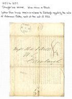 AYRSHIRE (IRVINE) 1757-1839 Group Of Eight Covers Incl. ALBINO S/line IRVINE On Cover To Edinburgh, S/line IRVINE 1778,  - Other & Unclassified