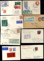 1924-54 Neatly Written Up Collection Of 47 Covers Incl. 1928 Belfast To Liverpool, 1929 Galway To Croydon (2), 1933 GWR  - Other & Unclassified