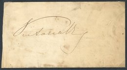 QUEEN VICTORIA C1860 Large Piece Bearing A Fine Signature Of Queen Victoria Signed In Ink, Possibly Taken From A Commiss - Other & Unclassified